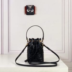 Mon Tresor-Black leather mini-bag