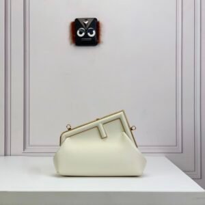 Fendi First Small-White leather bag