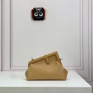 Fendi First Small-Light brown leather bag