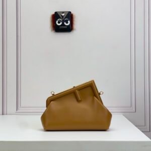 Fendi First Small-Brown leather bag