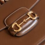 Gucci Horsebit 1955 Shoulder Bag-Brown #602204