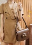 Gucci Horsebit 1955 Shoulder Bag-Brown #602204