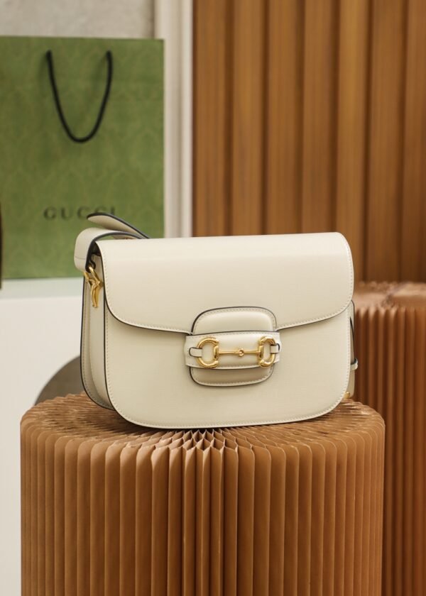 Gucci Horsebit 1955 Shoulder Bag-White #602204