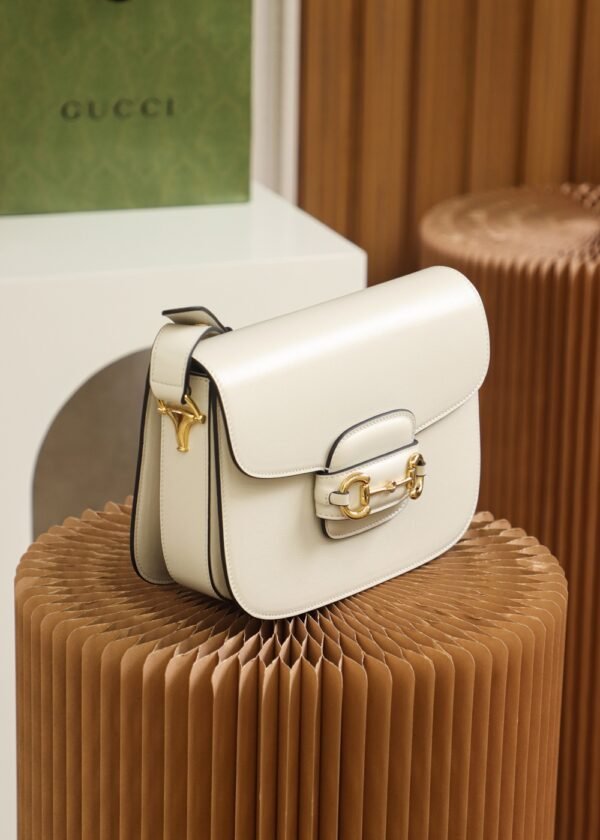 Gucci Horsebit 1955 Shoulder Bag-White #602204