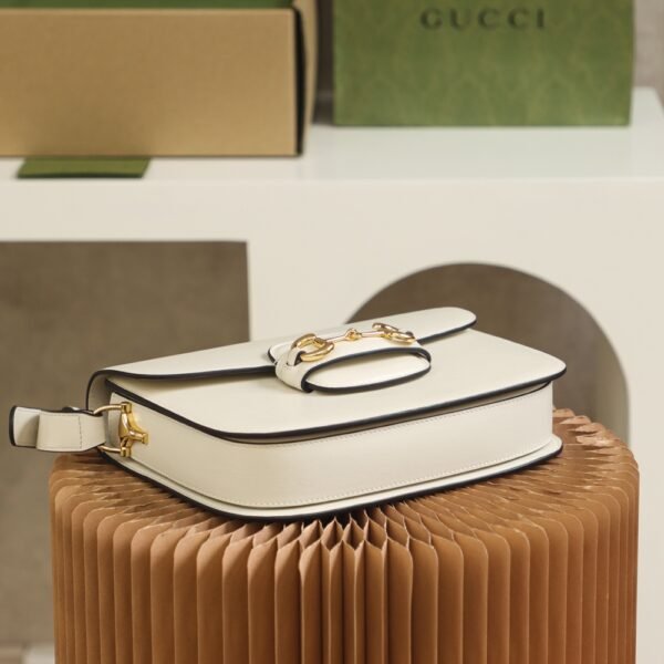 Gucci Horsebit 1955 Shoulder Bag-White #602204