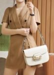 Gucci Horsebit 1955 Shoulder Bag-White #602204