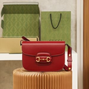 Gucci Horsebit 1955 Shoulder Bag-Red #602204