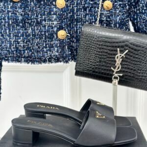 Saffiano Patent Leather Sandals