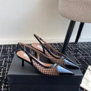 LE CŒUR SLINGBACKS IN FISHNET