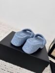 Trompe-l'oeil Denim Goatskin Float Slide