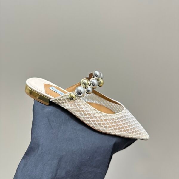 Flat Mules With Pearl