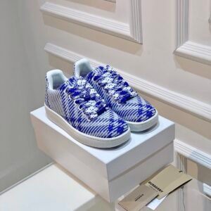 Check Knit Box Sneakers