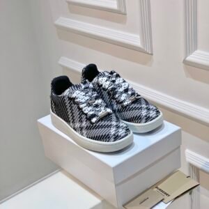 Check Knit Box Sneakers