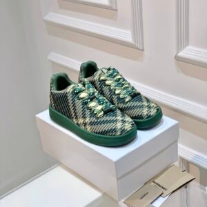 Check Knit Box Sneakers