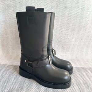 Leather Saddle Boots