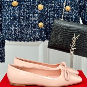 Ferragamo - Ballet Flat with Asymmetric Bow