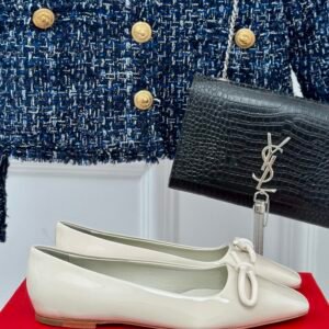 Ferragamo - Ballet Flat with Asymmetric Bow