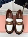 Miu Miu - Brushed Leather Loafers