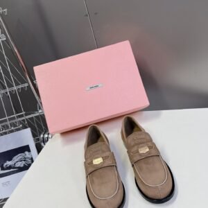 Miu Miu - Faded Suede Loafers