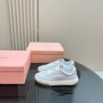 Miu Miu - Bleached Leather Sneakers