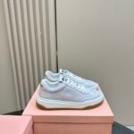 Miu Miu - Bleached Leather Sneakers