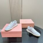 Miu Miu - Bleached Leather Sneakers