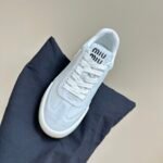 Miu Miu - Bleached Leather Sneakers