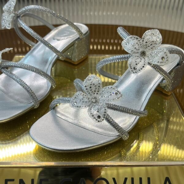 Rene Caovilla - Floriane Slider Sandal With Flowers 40