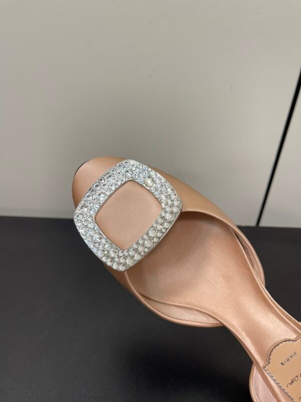 Roger Vivier - Chips Crystal Strass Buckle D'Orsay Flats