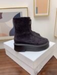 The Row - Zipped Boot I in Suede