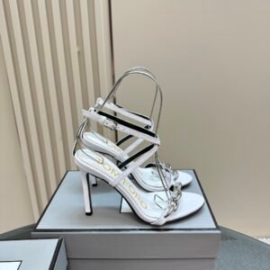 Tom Ford - Chain 105mm Leather Sandals