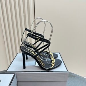 Tom Ford - Chain 105mm Leather Sandals