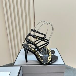 Tom Ford - Chain 105mm Leather Sandals