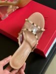 Valentino - 80mm Rockstud Patent Leather Mules