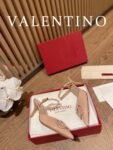 Valentino - Vlogo Signature Calfskin High Heel Shoes With Poster