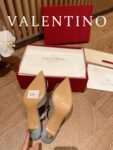 Valentino - Vlogo Signature Calfskin High Heel Shoes With Poster